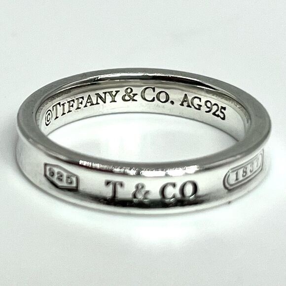 Tiffany & Co 1837 Ring - Narrow - Sz 6.75 - 925 Silver - Picture 10 of 16